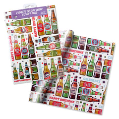 Wrapping Paper 2 Sheets & 2 Tags