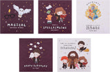 Harry Potter Birthday Card 5 Designs Multi Pack
