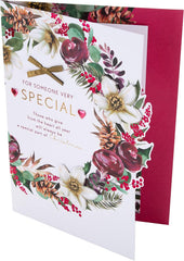 Wreath and Verse Design Someone Very Special Box Christmas Card