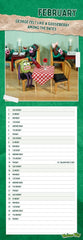 Violent Veg Slim Calendar 2025