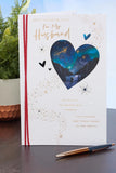 UK Greetings Valentine's Day Card For Husband - Beautiful Design