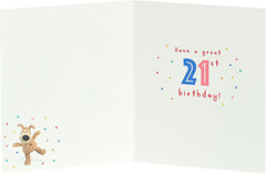 Boofle 21st Birthday Card