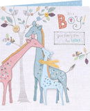 Sweet Giraffe Design New Baby Card