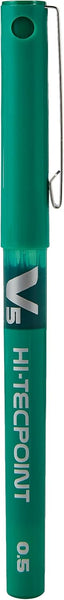 Pilot V5 Liquid Ink Rollerball 0.5 mm Tip Green (Pack of 12)