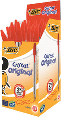 Bic Cristal Ball Pen Med RD PK50