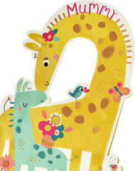 Cute Giraffe Design Mother's Day Card