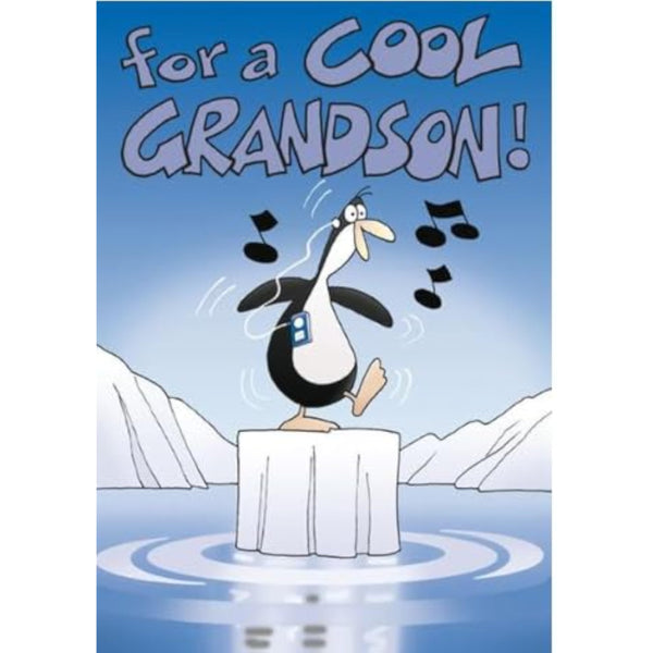 Greeting Card (NQ3158) - Grandson Birthday - Penguin