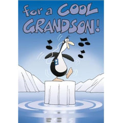 Greeting Card (NQ3158) - Grandson Birthday - Penguin