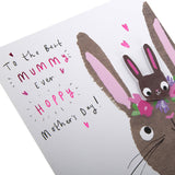To The Best Mummy Ever – Hoppy Mother’s Day Card with Cute Bunny Design