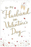 For My Husband On Valentine's Day Greetings Card