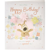 Boofle at Window Birthday Card