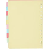 Q-Connect KF26082 A4 Subject Divider Multi Punched