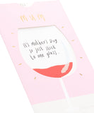 UK Greetings Mother's Day Card for Mum - Interactive Wine Glass Design