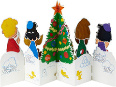 3D Pop Up Peanuts Comics Christmas Card
