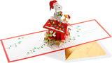 3D Pop Up Snoopy & Woodstock Christmas Card