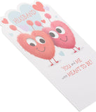 Valentine's Day Card for Husband - Fluffy Hearts Design