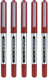 Uni-Ball UB-150 Eye Rollerball Pen Micro Red (Pack of 5)