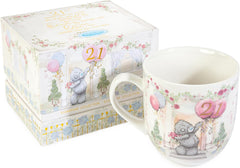 Tatty Teddy Luxury Bone China Mug in Satin-Lined Box 21st Birthday Gift Signature Collection