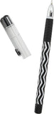 Helix Oxford Monochrome Black Gel Pens - Pack of 4 | Smooth Black Ink for Everyday Writing