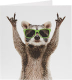 Raccoon Design Birthday Card