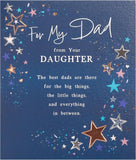 UK Greetings | Birthday Card for Dad from Daughter Starry Design