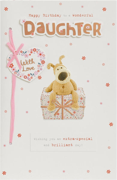 Boofle Birthday Card For Daughter With Envelope - Cute Design Sending Big Present