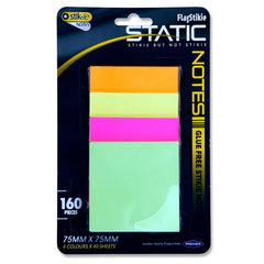 Stik-Ie Card 4x40 Sheet 75X75mm Static Notes
