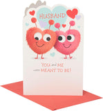 Valentine's Day Card for Husband - Fluffy Hearts Design