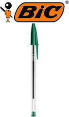 Bic 875976 Cristal Medium Ballpoint Pens 1,0mm Green Pak of 5