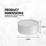 Unscented White 50 Tealight Candles