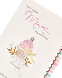 UK Greetings Mother's Day Card With Envelope - Cupcake Design, Pale