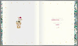 Festive Boofle Christmas Card – Boofle Holding Cocktail Glass