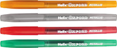 Metallic Colour Gel Pens - Pack of 4 | Shimmer Ink for Crafts, Notes & Cards