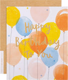 Embossed Text Design Birthday Card