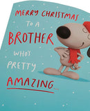 Crackers Christmas Brother-Brother Christmas Card