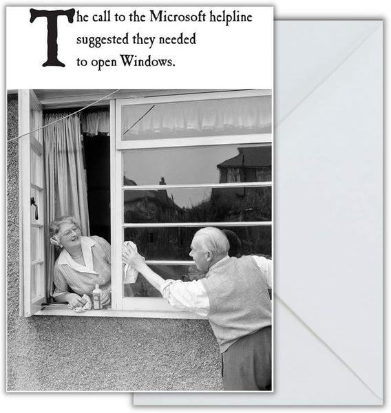 Emotional Rescue Funny Birthday Card, Birthday Card Funny, Windows, Greetings Cards,Multi,170 x 120 mm