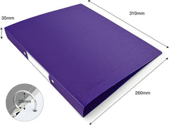 Rapesco Germ-Savvy Antibacterial: A4 (2-Ring) PP Ring Binder, 35mm Spine – Assorted (1 Unit = 6 Binders)