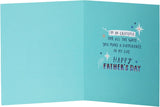 UK Greetings Like a Dad Father's Day Card for Him - Blue Design