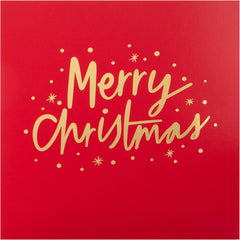 Text Based Gold, Red, Blue Pack of 16 Cards in 2 Designs Multipack Christmas Cards