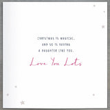 Daughter Deer in Bell Jar Pink Christmas Card