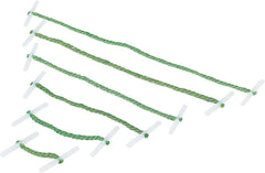Q-Connect Treasury Tags 25mm Green Plastic Ends Pack of 100