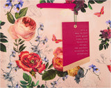 Elegant Floral Design Large Gift Bag