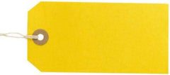 250 LARGE REINFORCED YELLOW STRUNG TAGS LUGGAGE LABELS 120 x 60mm