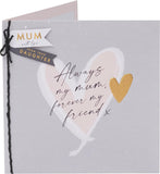 Birthday Card for Mum from Daughter Love Heart Design