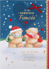Hallmark Boxed Christmas Card for Fianc�e - Cute Forever Friends Winter Love Design