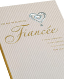 UK Greetings Fiancee Card for Her Romantic Design