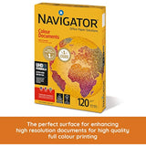 Navigator Colour Documents Whie A4 120gsm 250 Sheets (Pack of 8)