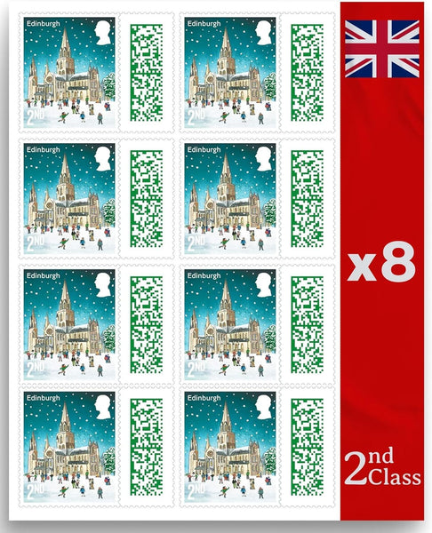 Christmas 2nd Class Stamps (8 Pack)