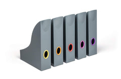 Durable VARICOLOR Magazine File Set Colour Coded Brochure & Catalogue Holders Assorted Colours (Pack 5) - 770657