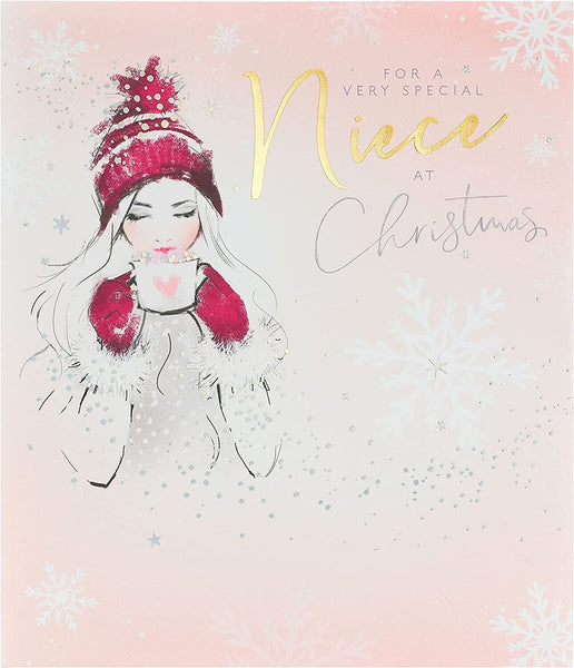 Niece Chocolate Christmas Card